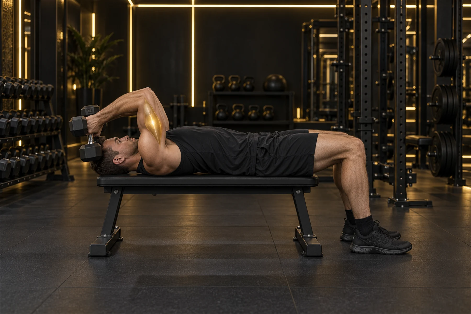 Dumbbell Skull Crusher