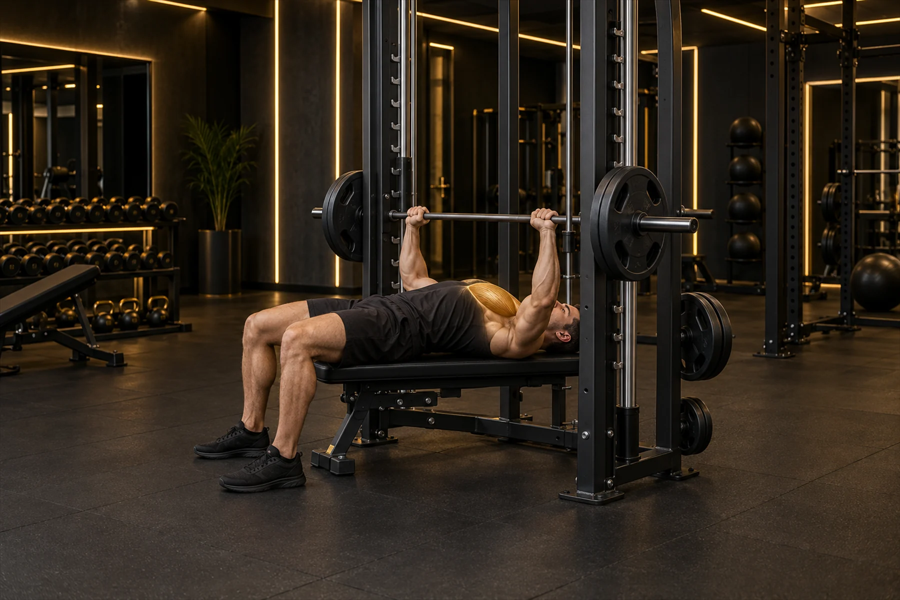Smith Machine Bench Press