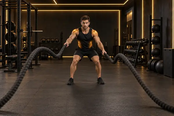 Battle Rope Lateral Wave